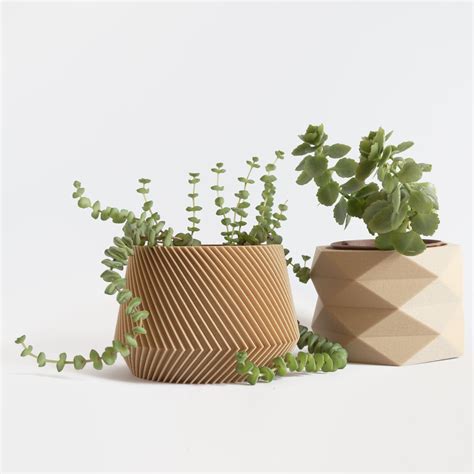 flower pot 3d printer|3d printed green thumb planter.